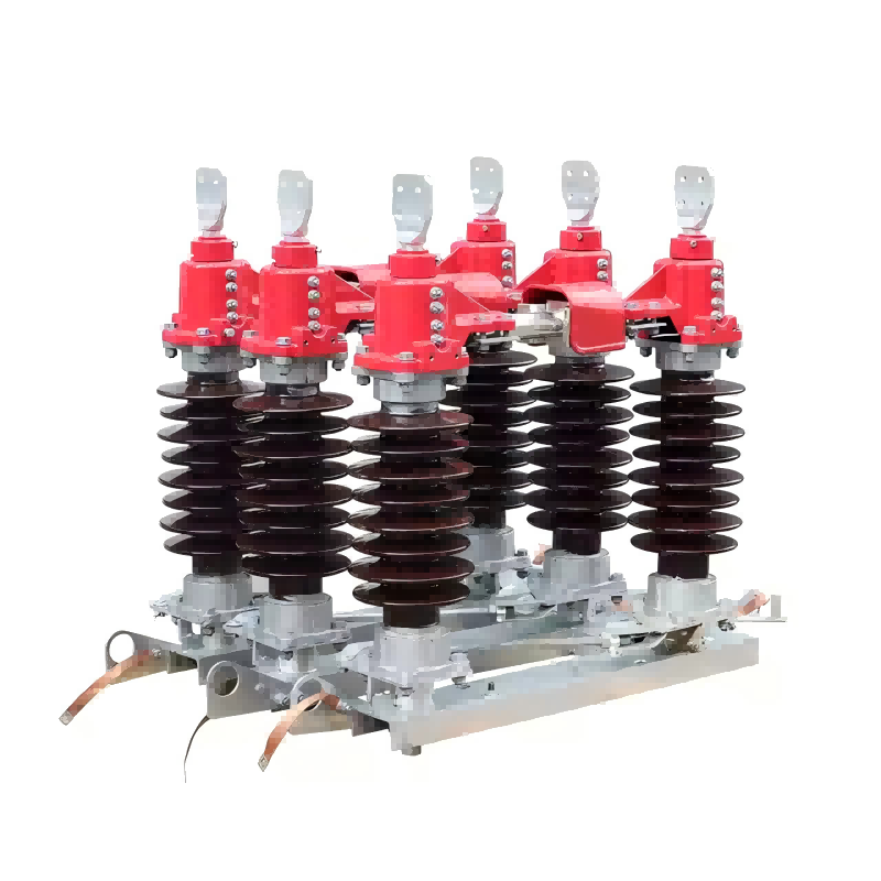 GW4 35KV แนวตั้งกลางแจ้งประเภทการทำงานสามเฟสสวิตช์ตัดการเชื่อมต่อเฟส